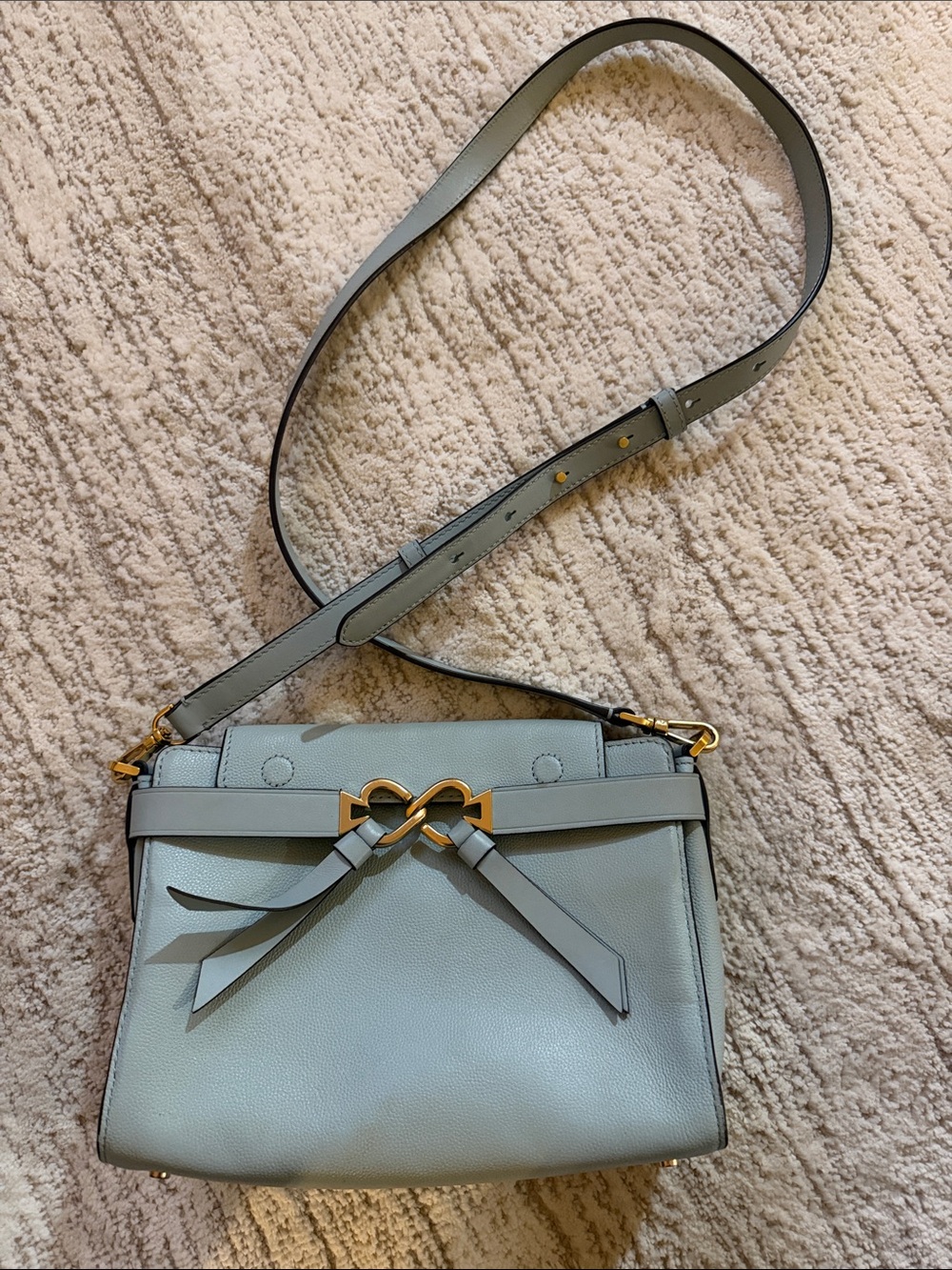 kate spade light Blue Leather Crossbody purse